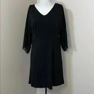 NY Collection Lace Sleeve Dress​​